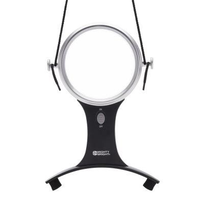 Front view of LED handsfree magnifier against a white background