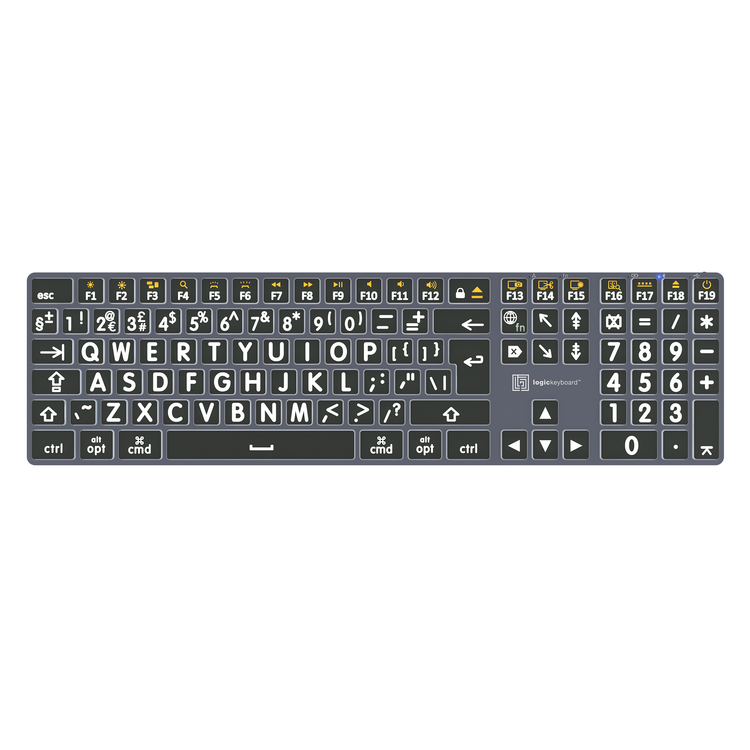 Alternative view of Large print Logickeyboard