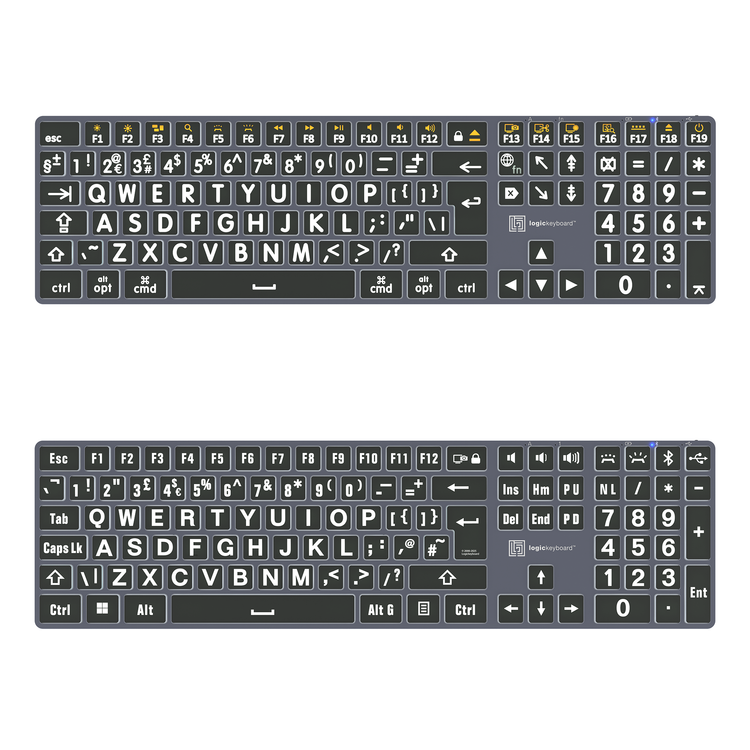 Large print Logickeyboard