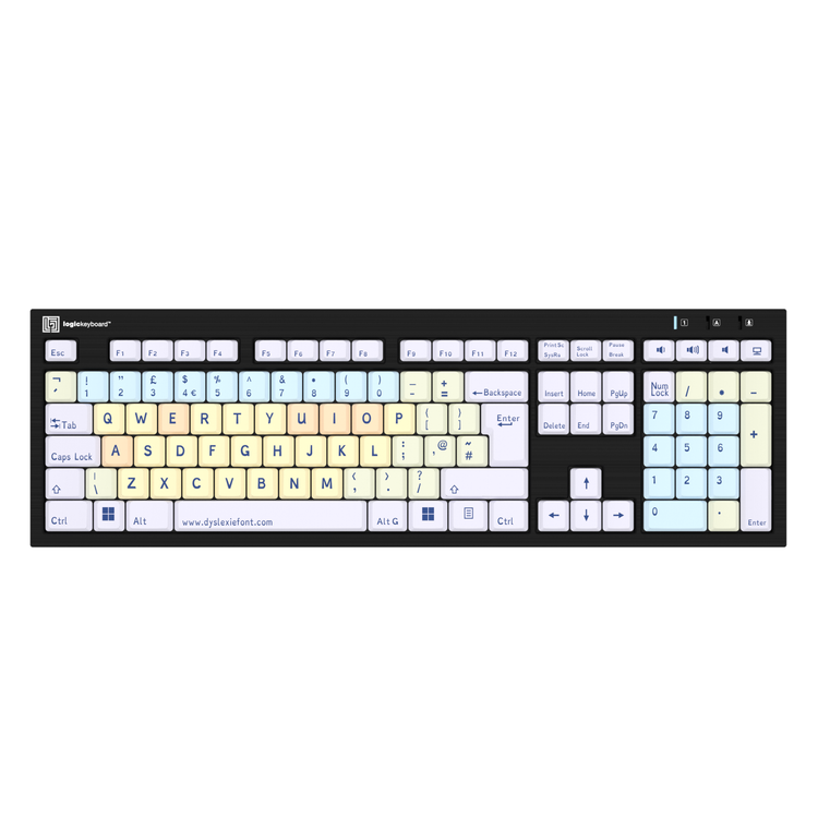 Logickeyboard dyslexia keyboard for PC