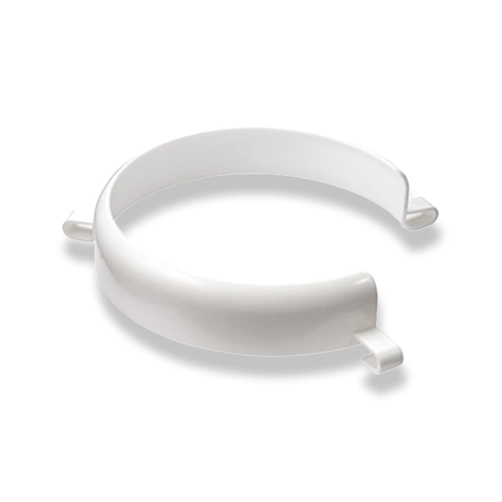 White plate surround on a white background