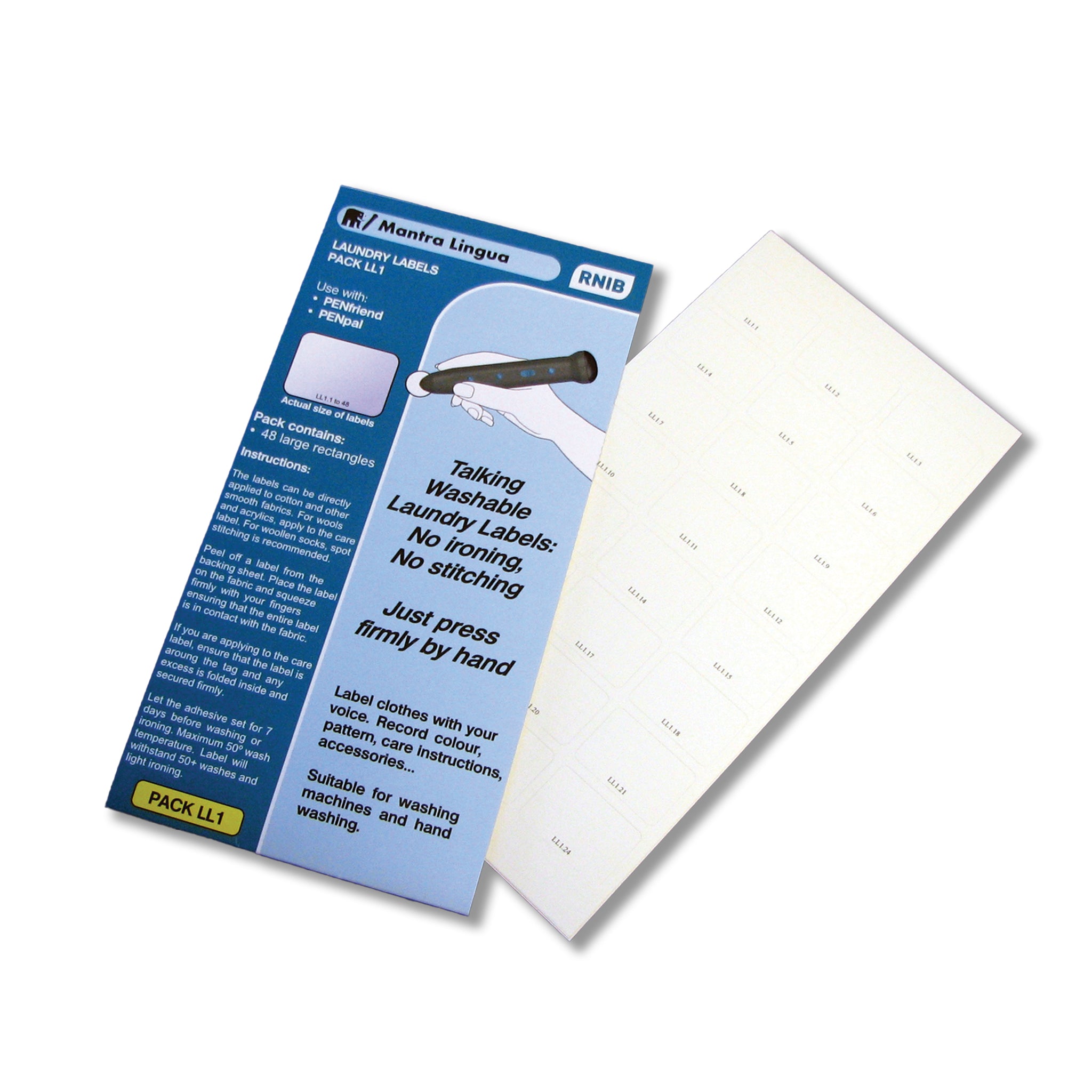 Pack of PenFriend laundry labels