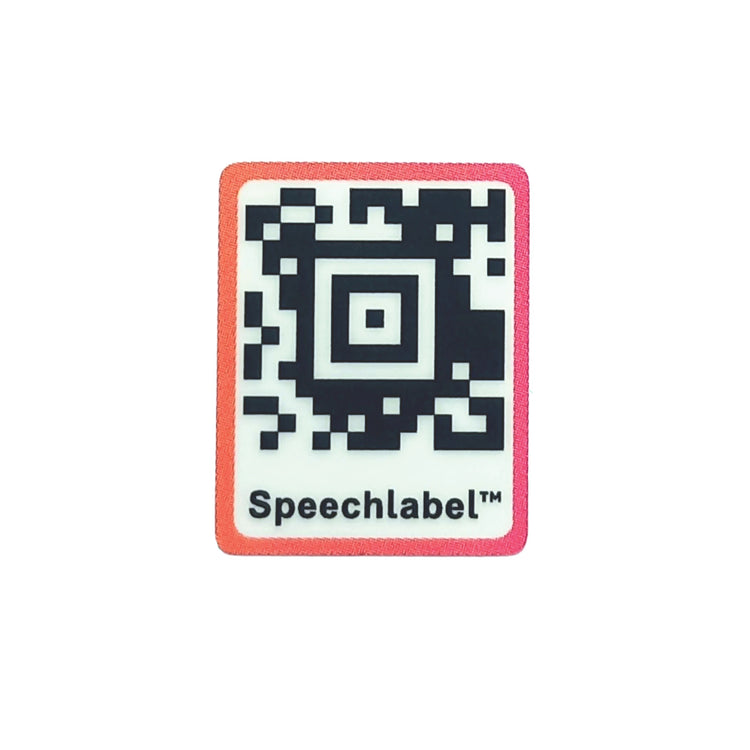 Hable QR Code Sticker (Thin) Speechlabel – contains 100 labels