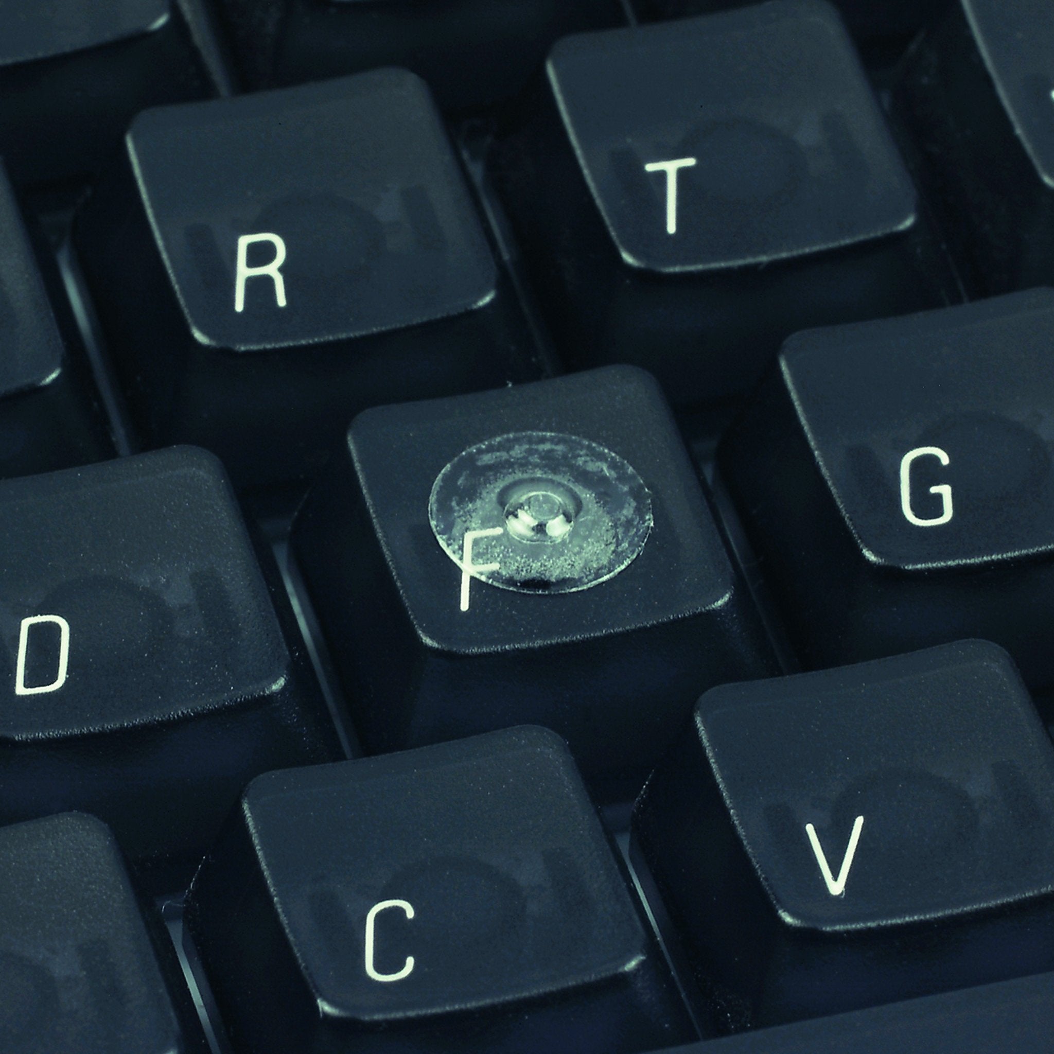 Clear locdot on a computer keyboard key