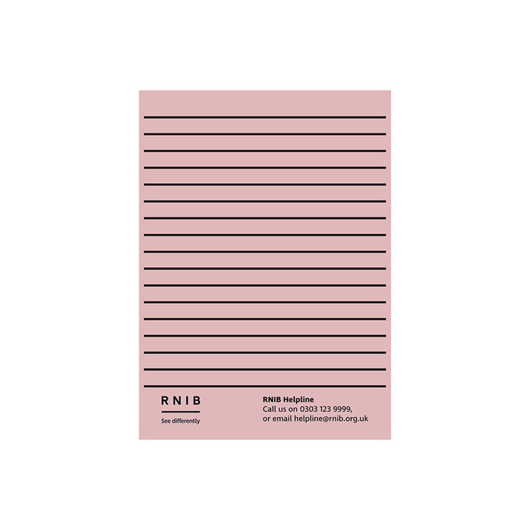 Pastel pink loose A4 sheets