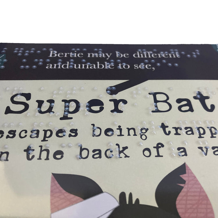 Alternative view of Bertie the very blind bat (contracted UEB)