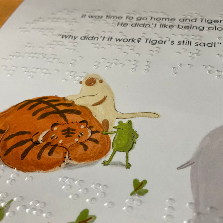 Alternative view of The lonely tiger (uncontracted UEB)