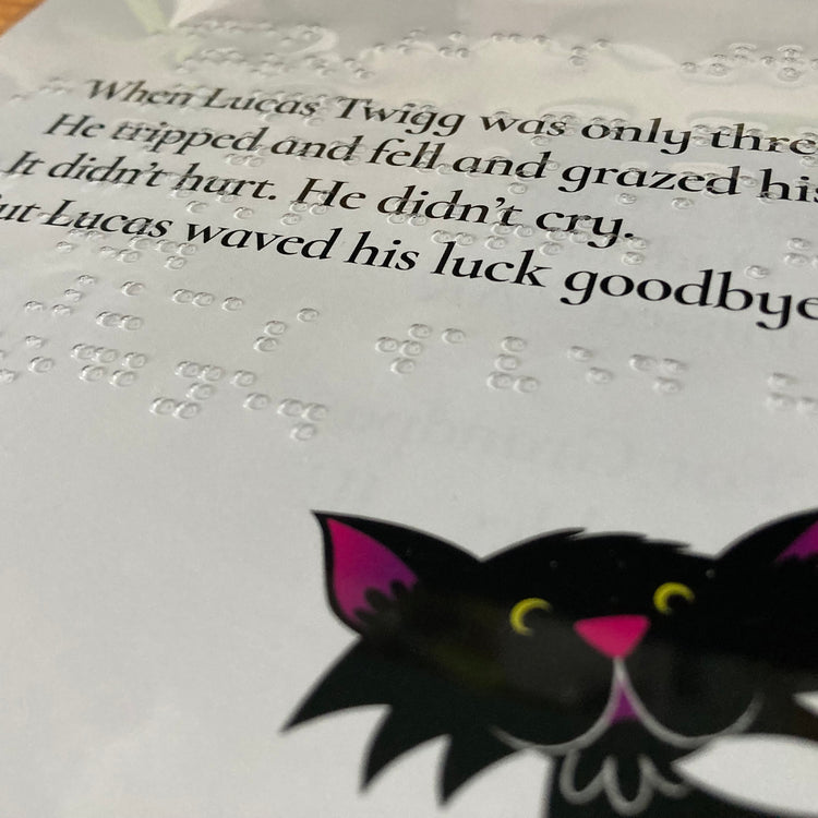Alternative view of Lucas Twigg's truly terrible luck (uncontracted UEB)