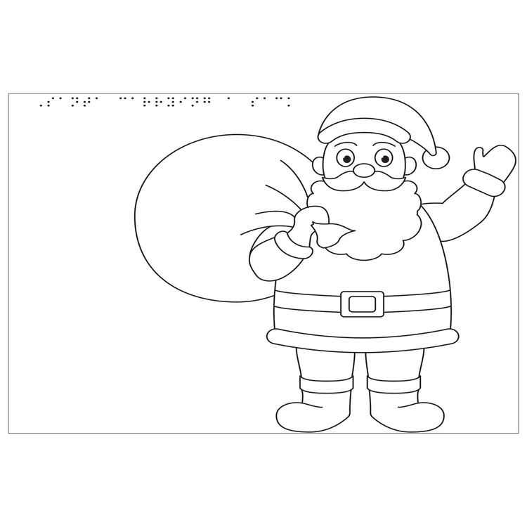 Tactile colouring pack - Christmas