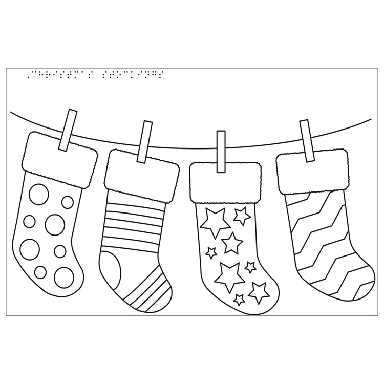 Alternative view of Tactile colouring pack - Christmas
