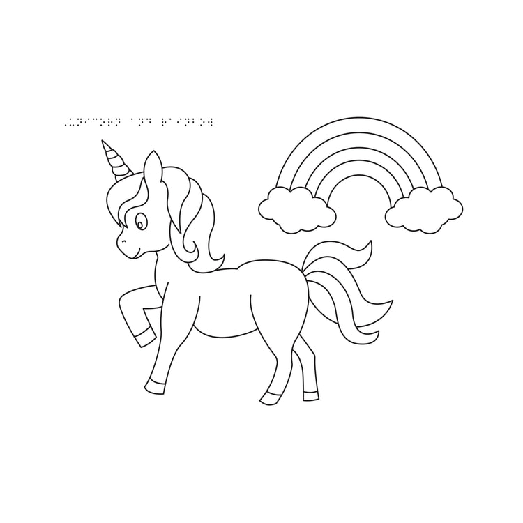 Tactile colouring pack - mythological creatures
