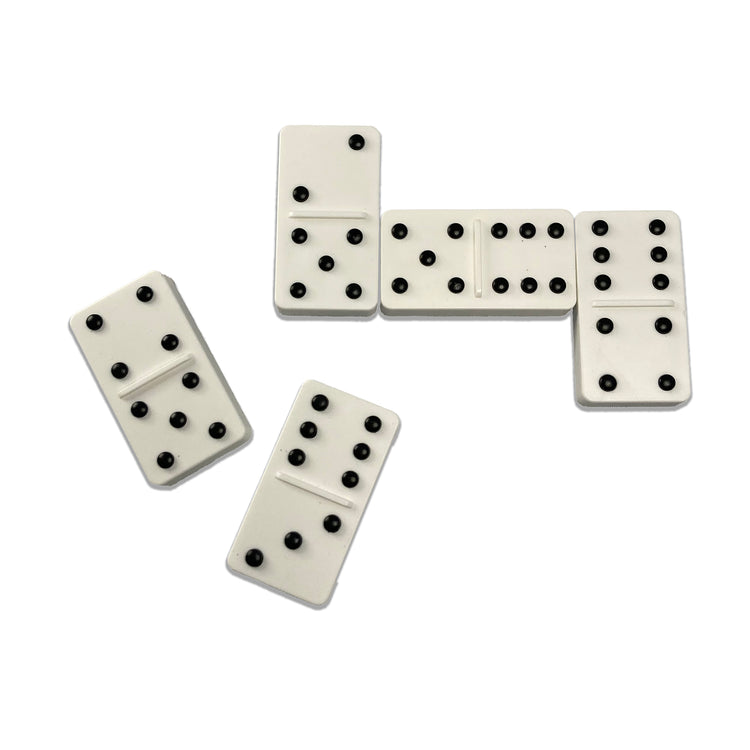 Easy-to-see tactile dominoes with raised dots