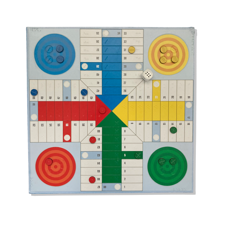 Tactile magnetic Ludo