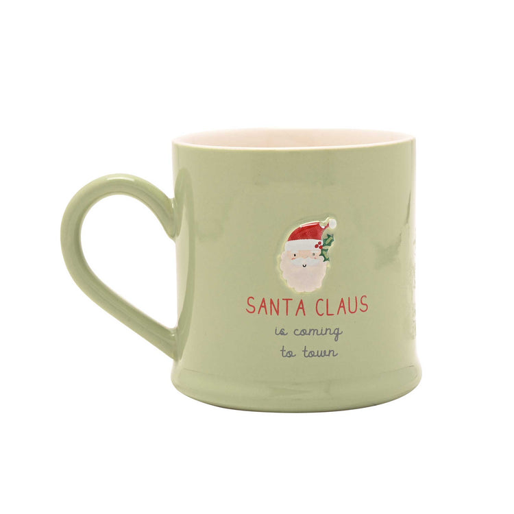 Alternative view of Love Life embossed Christmas mug – Santa Claus