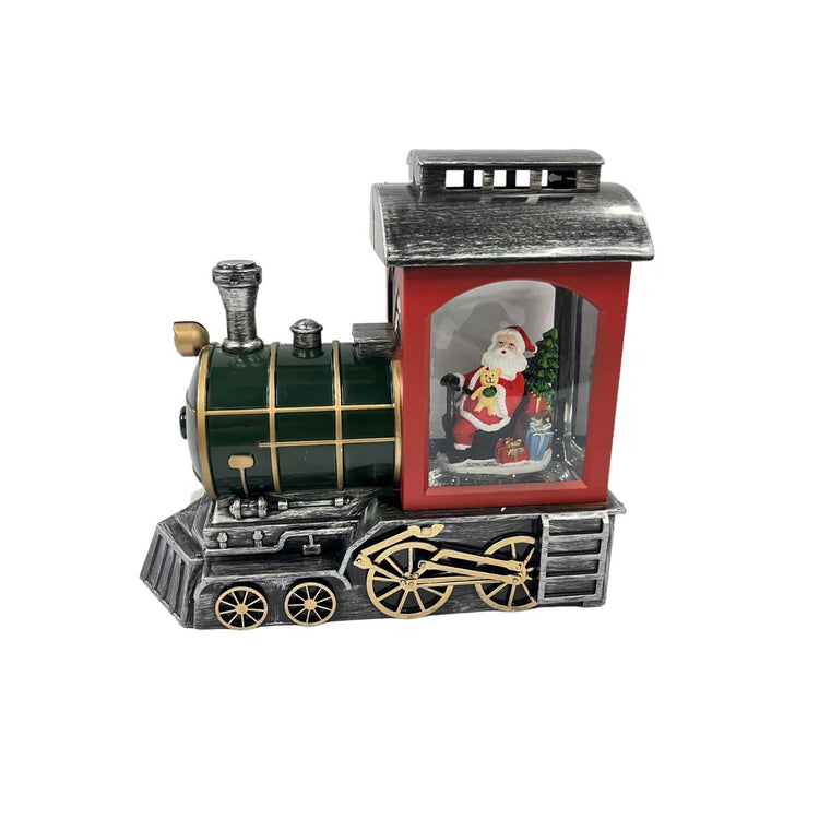 Regal Tidings LED light-up and glitter train Santa