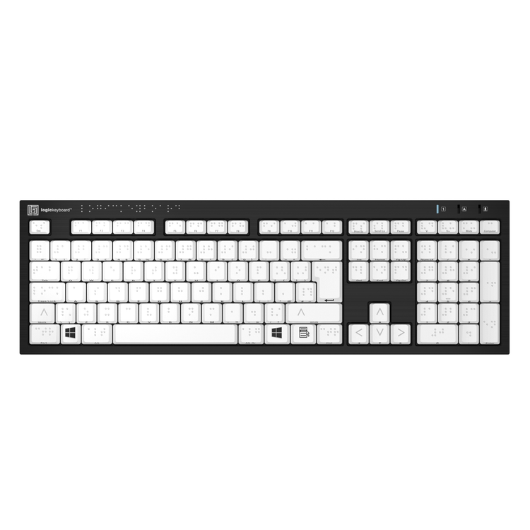 Logickeyboard braille keyboard for PC