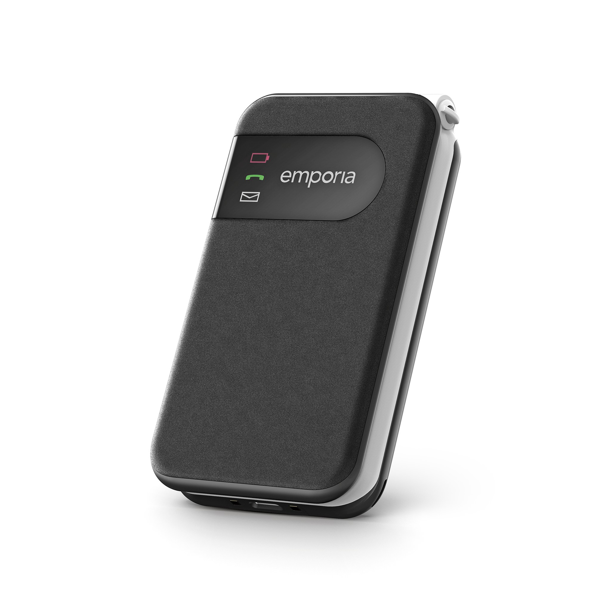 Image shows the Emporia V227 Simplicity in black in the closed position.