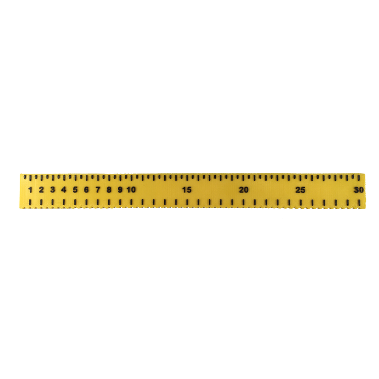 Alternative view of RNIB tactile ruler 30cm
