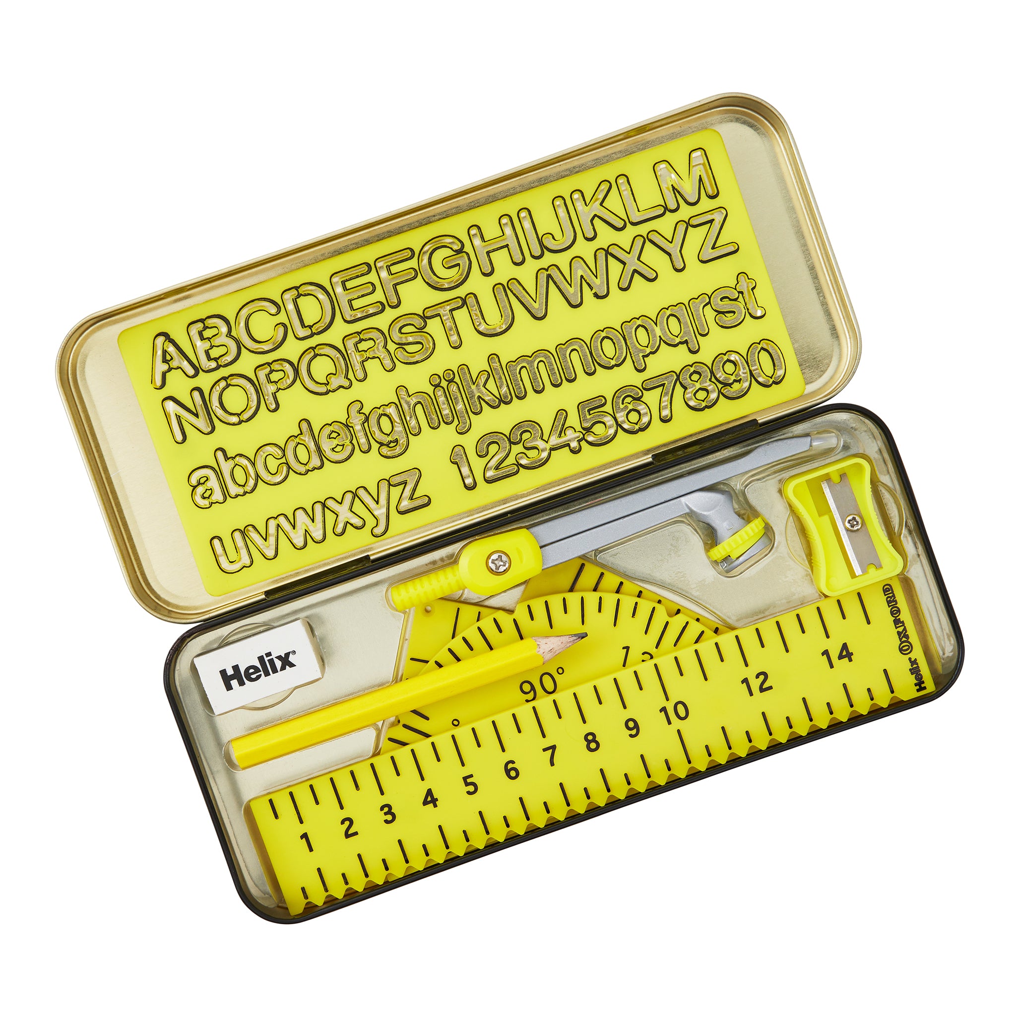 Helix Oxford vision maths set in open case