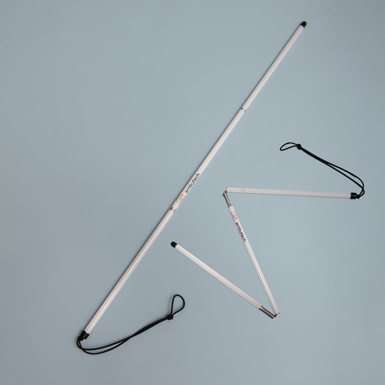Ambutech aluminium folding symbol cane