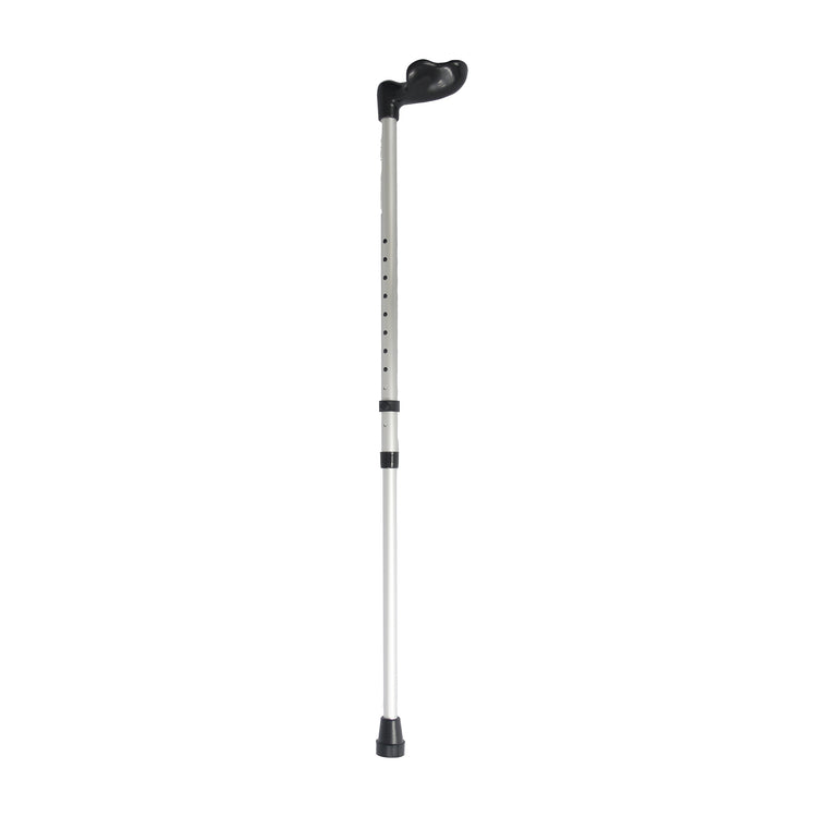 Adjustable left handed fischer handle walking stick