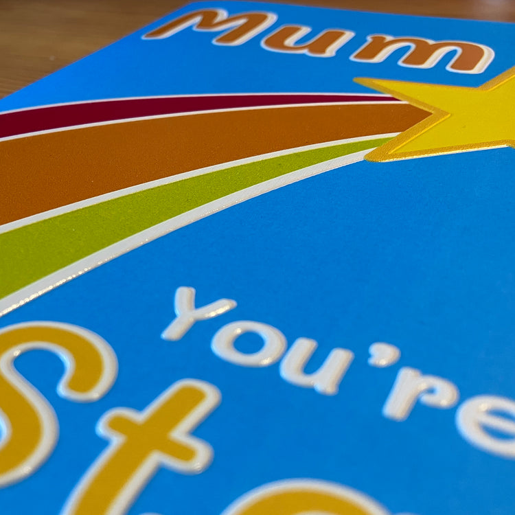 Alternative view of Inclusive you're a star mother's day card