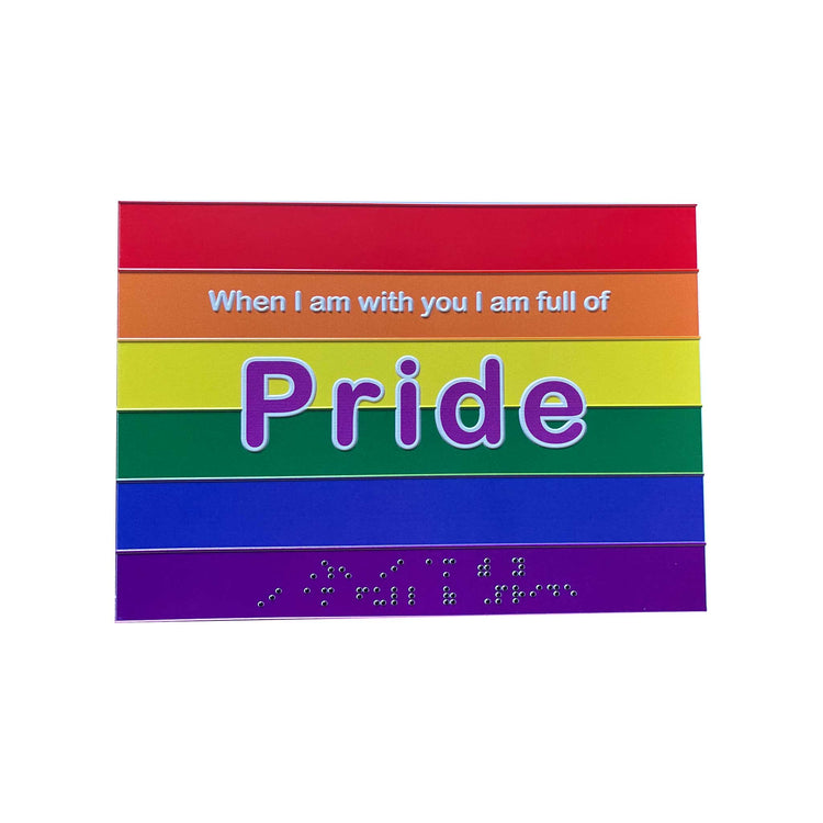 Inclusive Rainbow Pride charity card