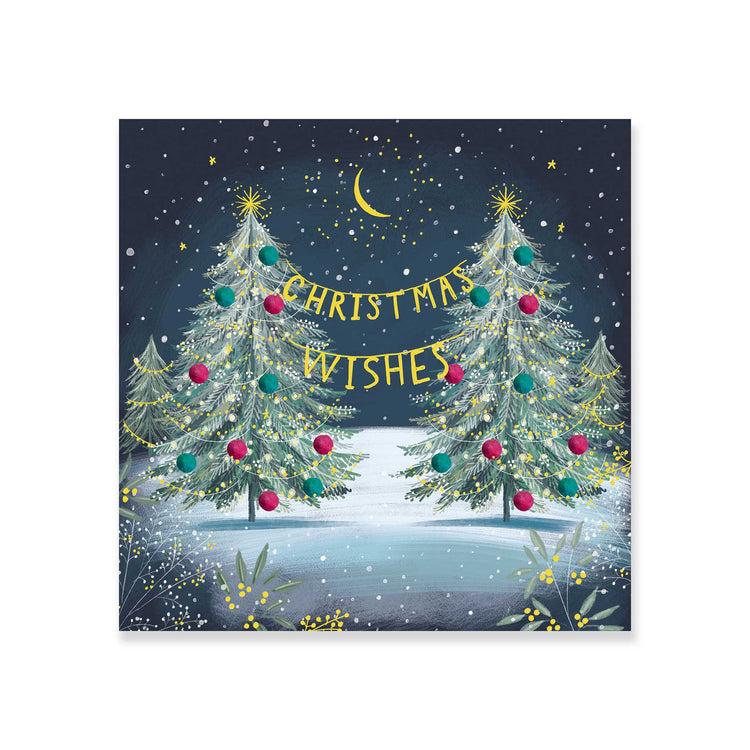 Christmas wishes tree charity Christmas card (pack of 10)