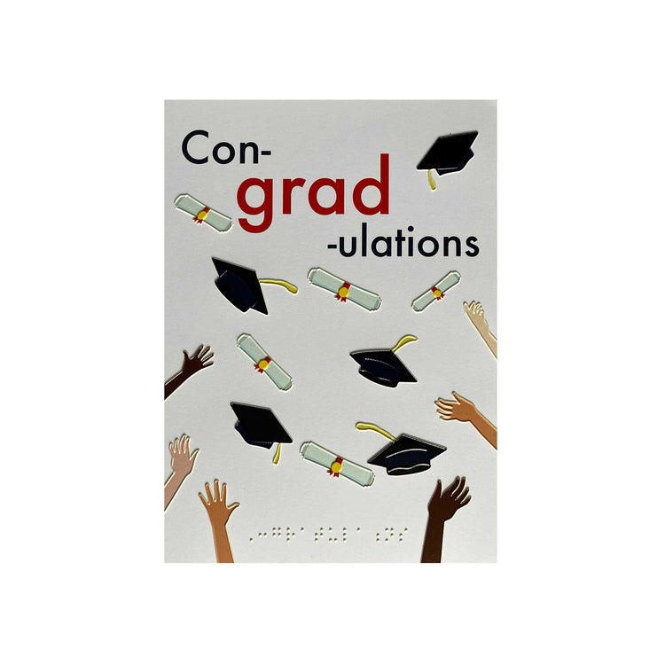 Graduation inclusive charity card