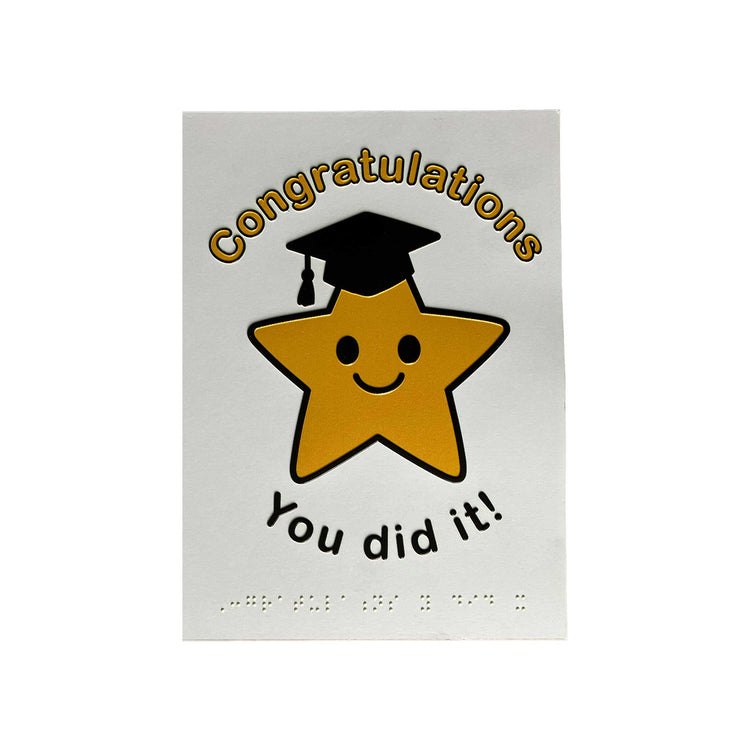 Star Graduation inclusive charity card