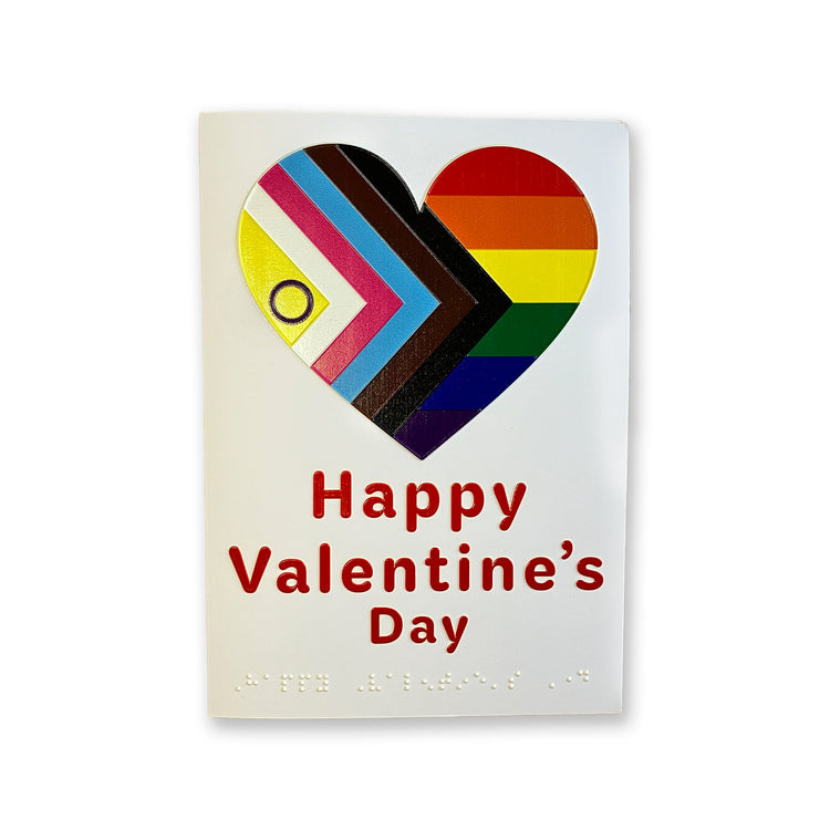 Inclusive Love with pride Valentine's day card