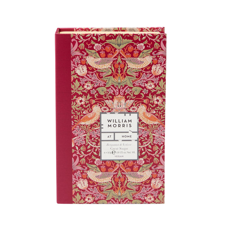 William Morris Strawberry Thief Patchouli & Red Berry Guest Soaps