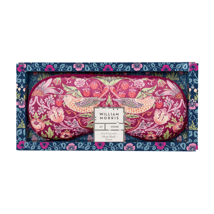William Morris Strawberry Thief Lavender Sleep Mask