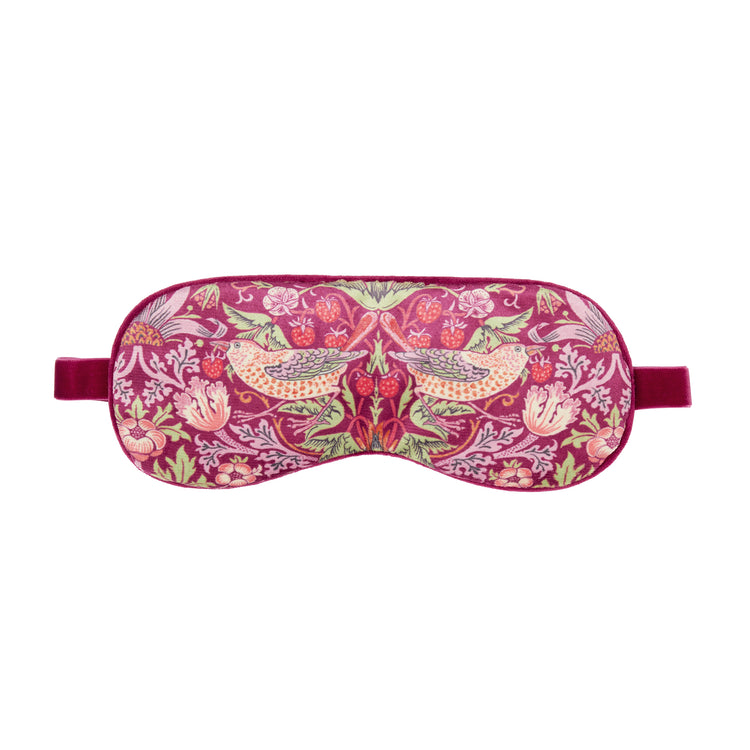 Alternative view of William Morris Strawberry Thief Lavender Sleep Mask