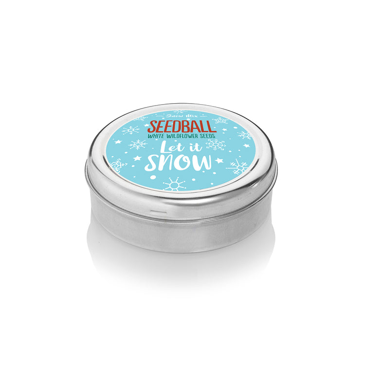 Seedball Let it Snow Tin