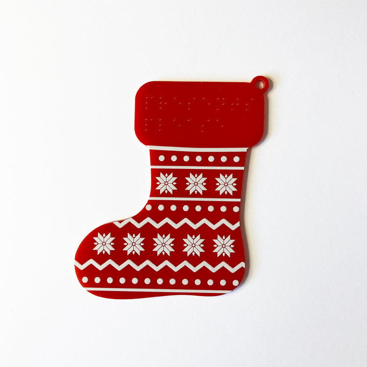 Alternative view of Tactile Christmas tree decorations