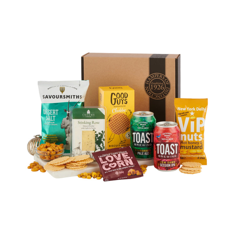 Beer and cheese gift box