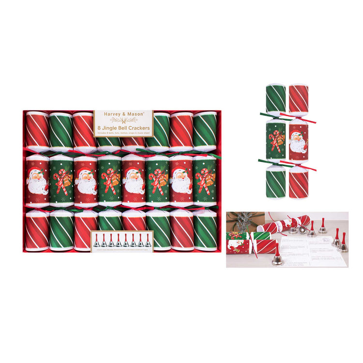 8 Jingle bell musical Christmas crackers