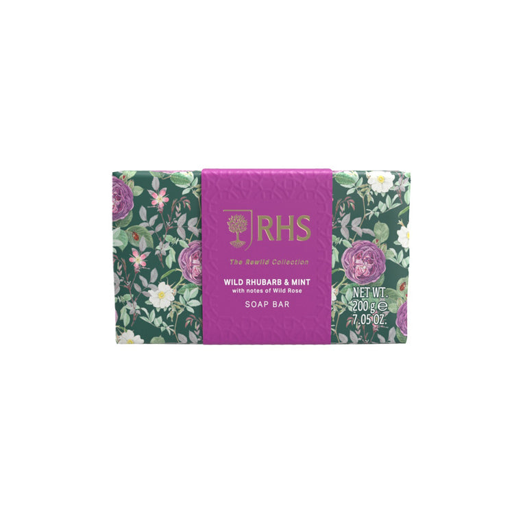 RHS Wild rhubarb & mint soap