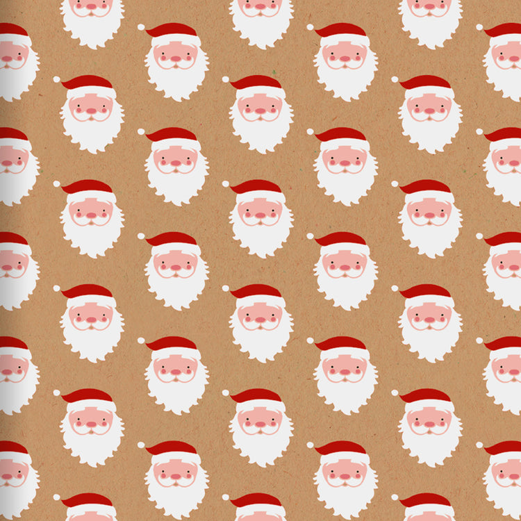Santa Christmas Wrapping Paper on a roll