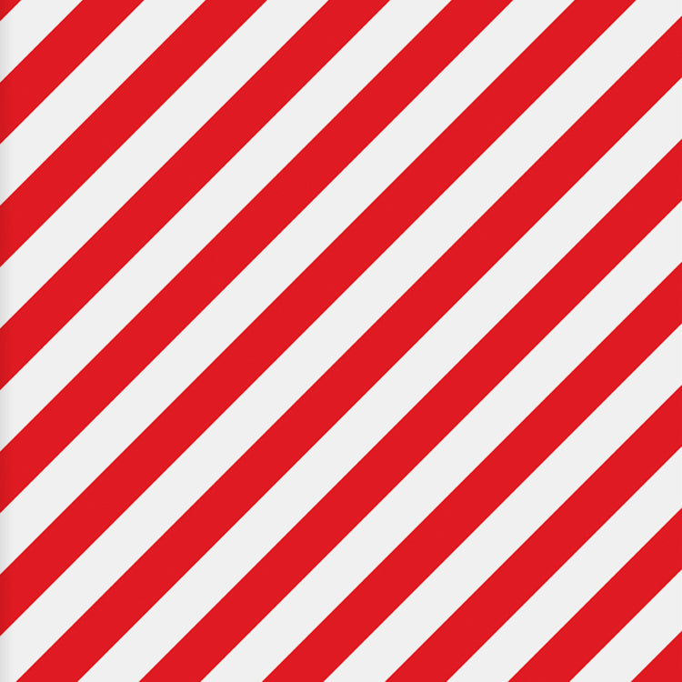 Red stripe Christmas Wrapping Paper on a roll