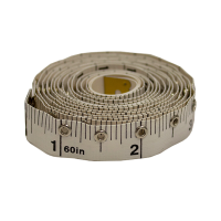 Tactile tape measure rolled up