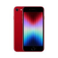 Image shows red iPhone SE 