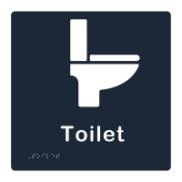 Gender neutral toilet sign - blue