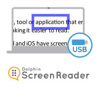 Artwork and visualisation for Dolphin screenreader on USB