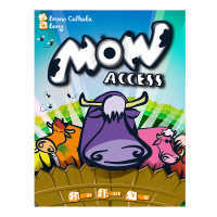 Front of box artwork for Mow Access braille game