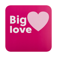 Front view of Big Love card