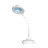 Lamp with cover closed against a white background