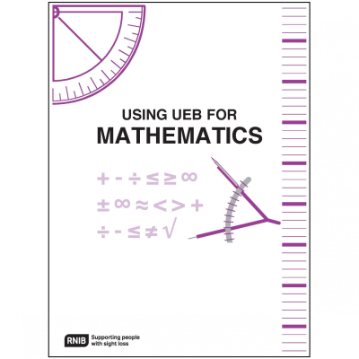 Using UEB for mathematics front cover