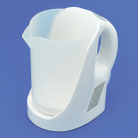 Standalone talking measuring jug in white